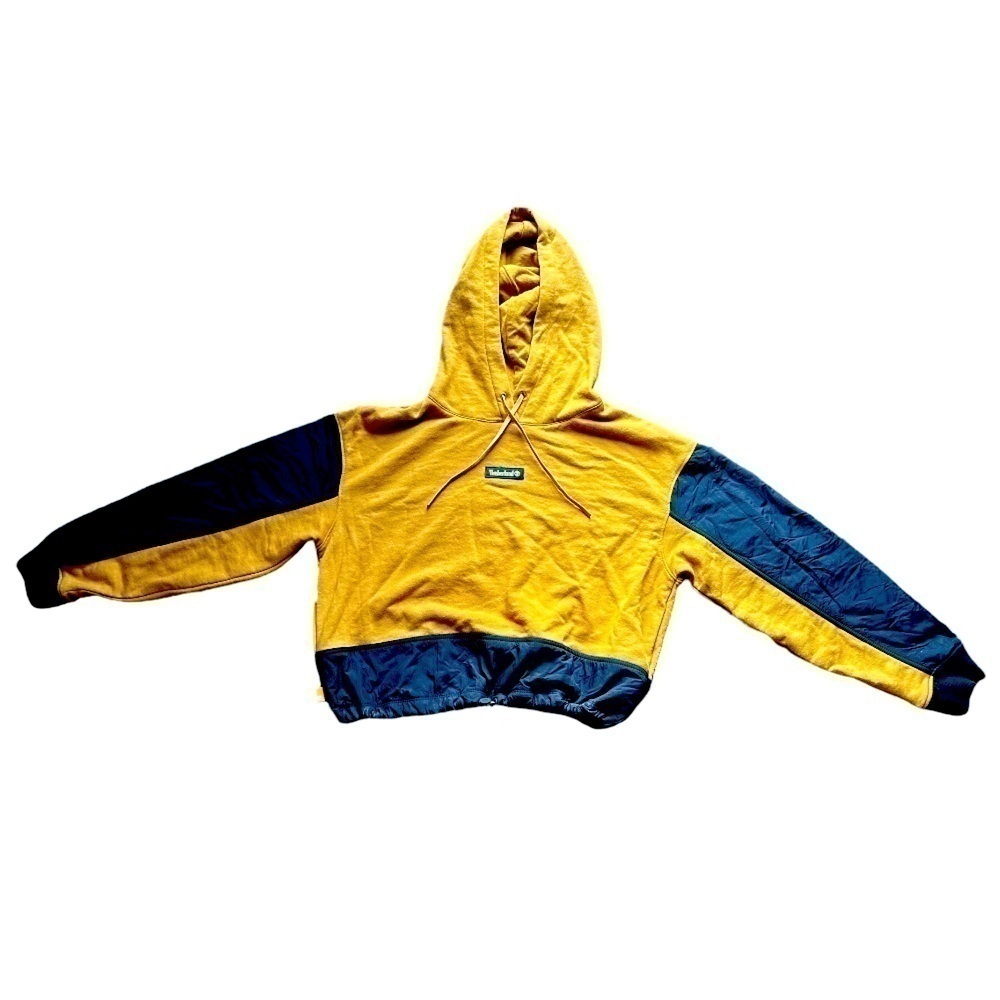 Timberland Women’s Colorblock Hoodie Medium Tan and Black NWOT Pullover